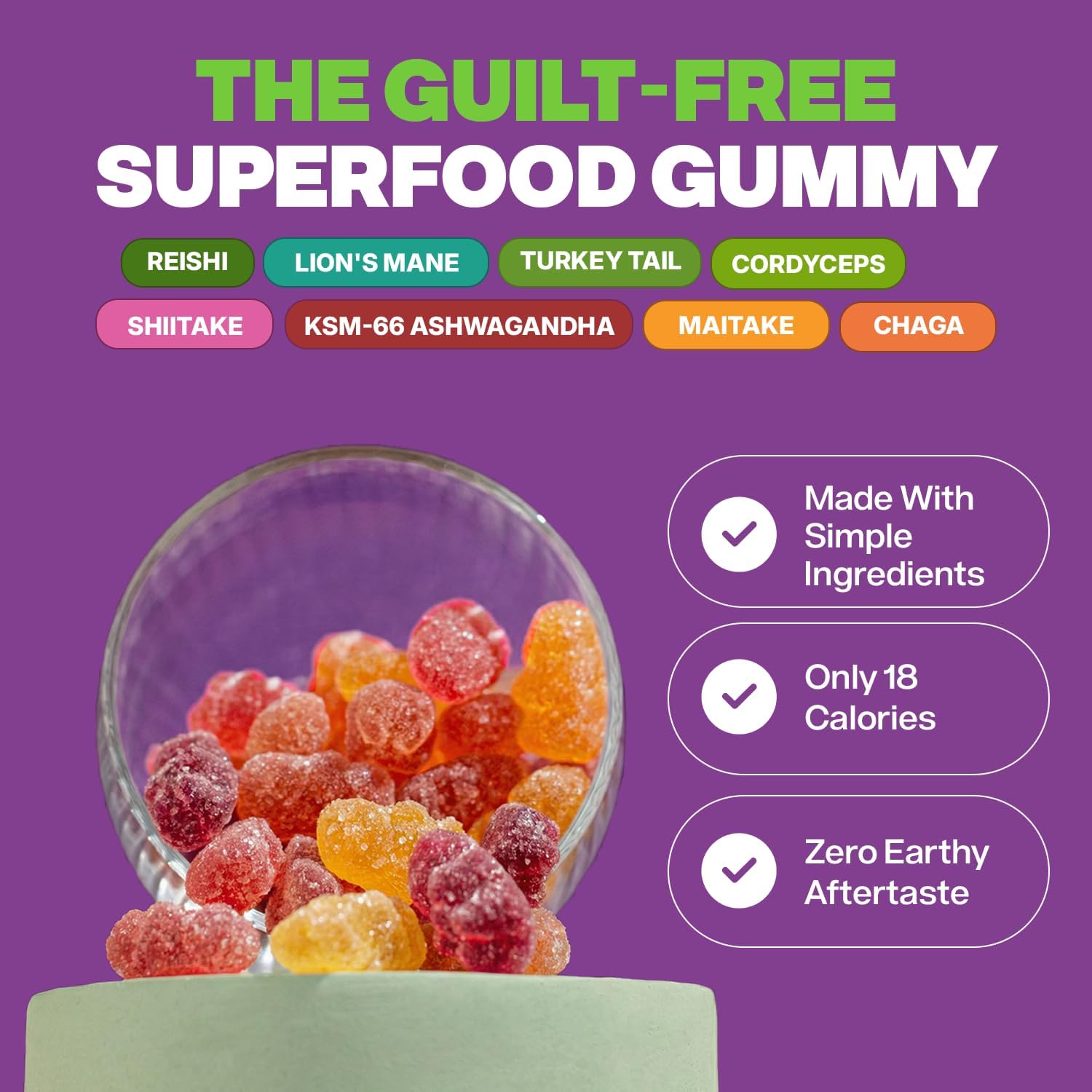 CalmForce Mushroom Ashwagandha Gummies